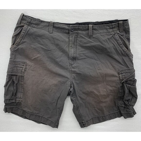 Arizona Men's Cargo Shorts Size 46 Well Loved Distressed Sun Fade Broken in Gray - Picture 1 of 11